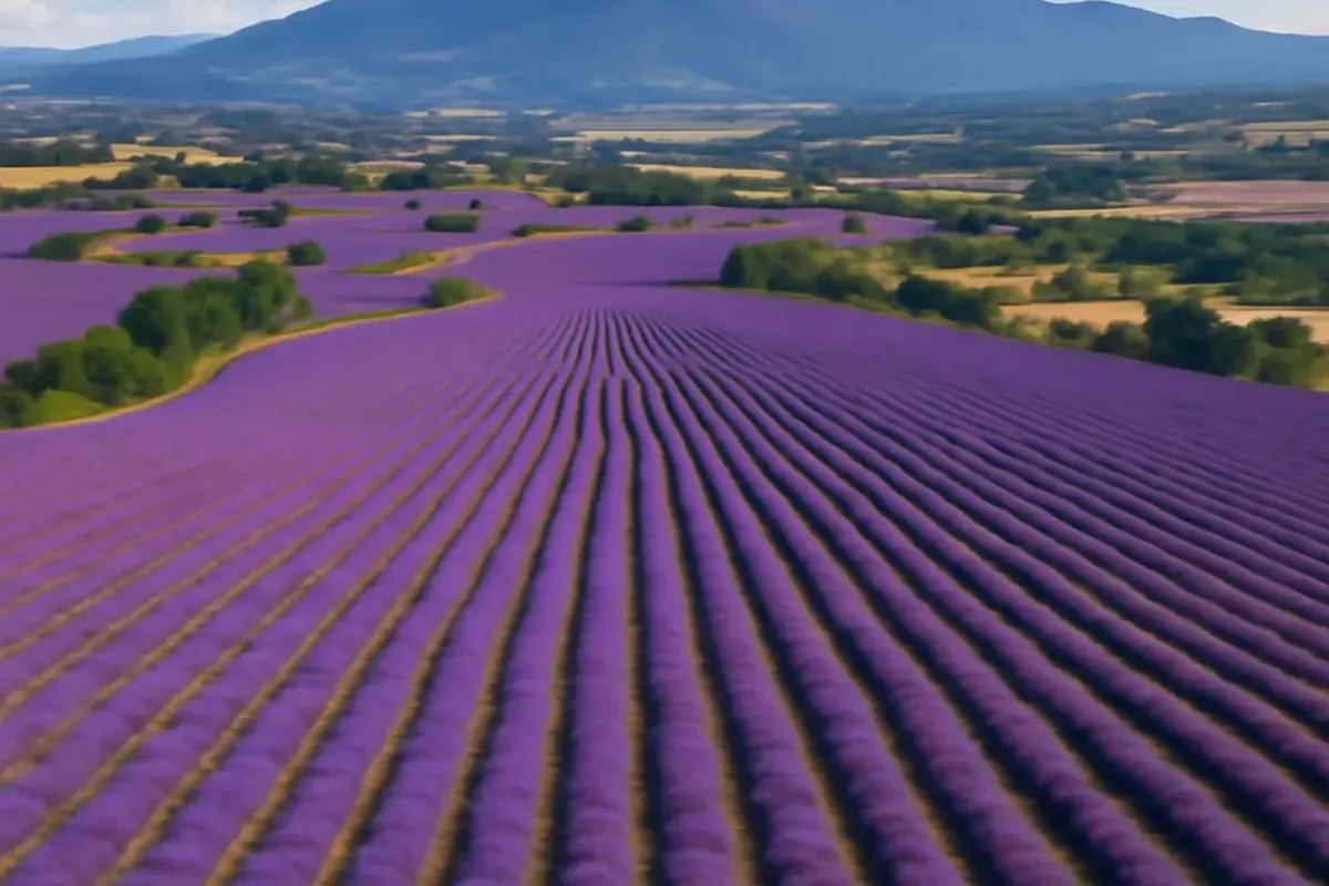 Sommet du Mont Ventoux à 1912 mètres avec stèle Tour de France, tour de télévision et panorama à 360 degrés sur les Alpes, la Méditerranée et les garrigues provençales