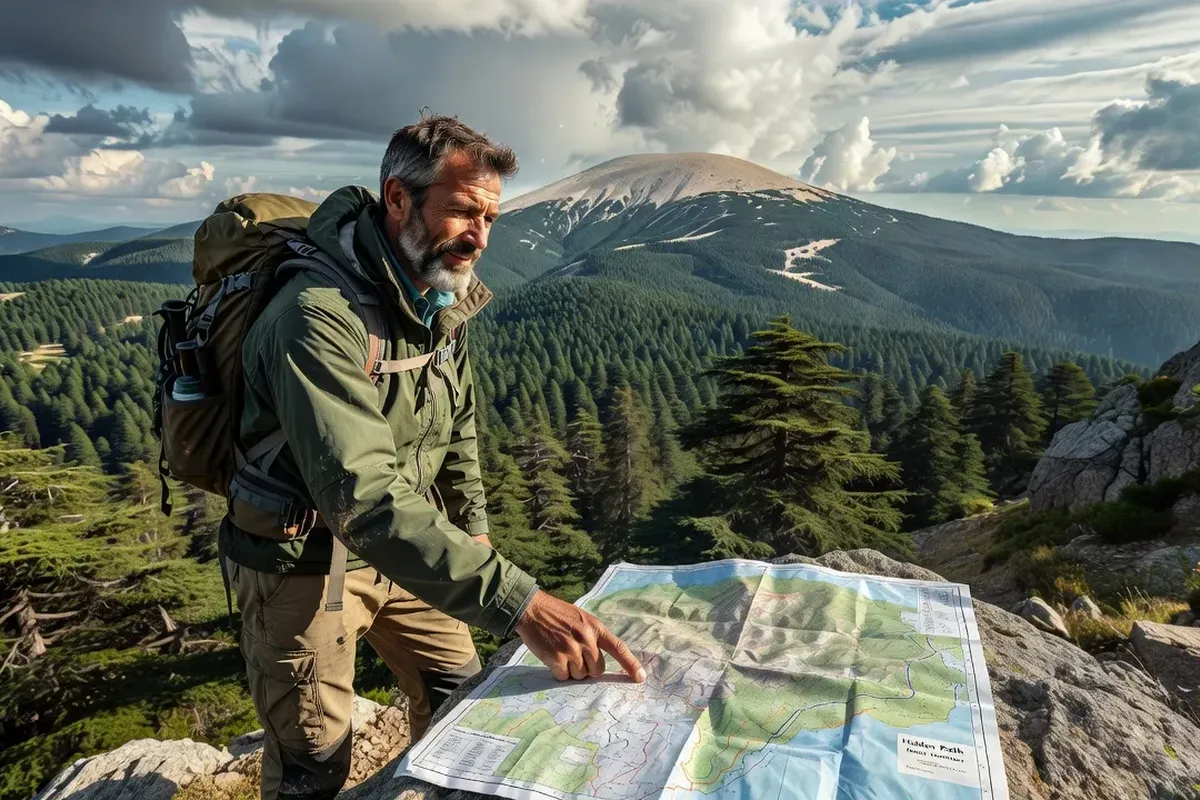 Marc Servat guide de montagne sur le sentier du versant nord du Mont Ventoux