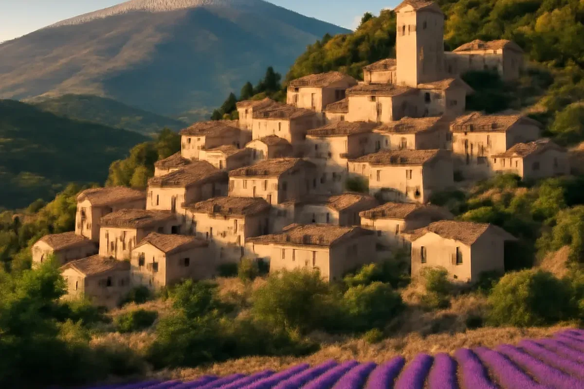 Beaumont-du-Ventoux : village au pied du Géant de Provence