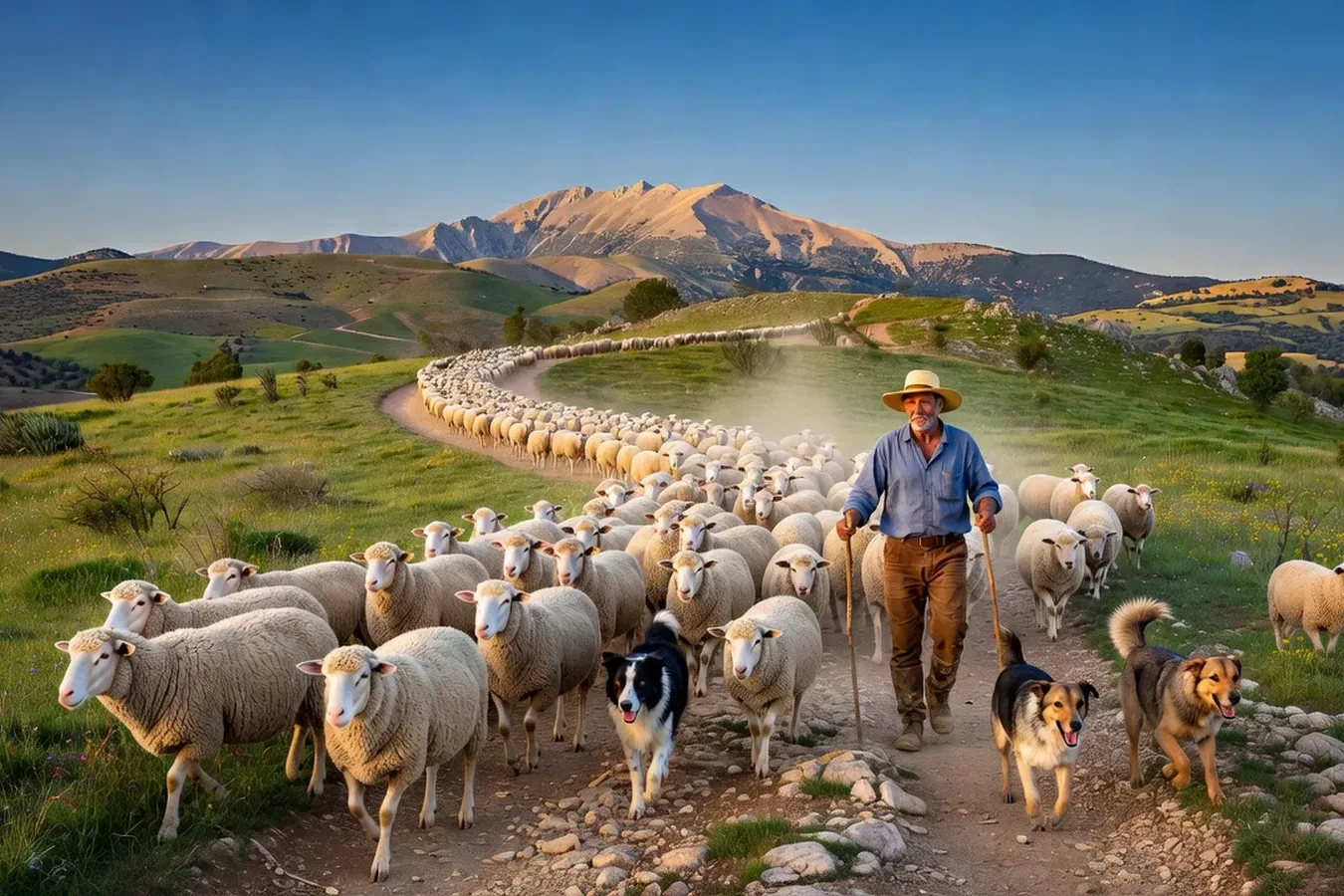 Transhumance et pastoralisme sur le Mont Ventoux : la tradition des bergers et de leurs troupeaux